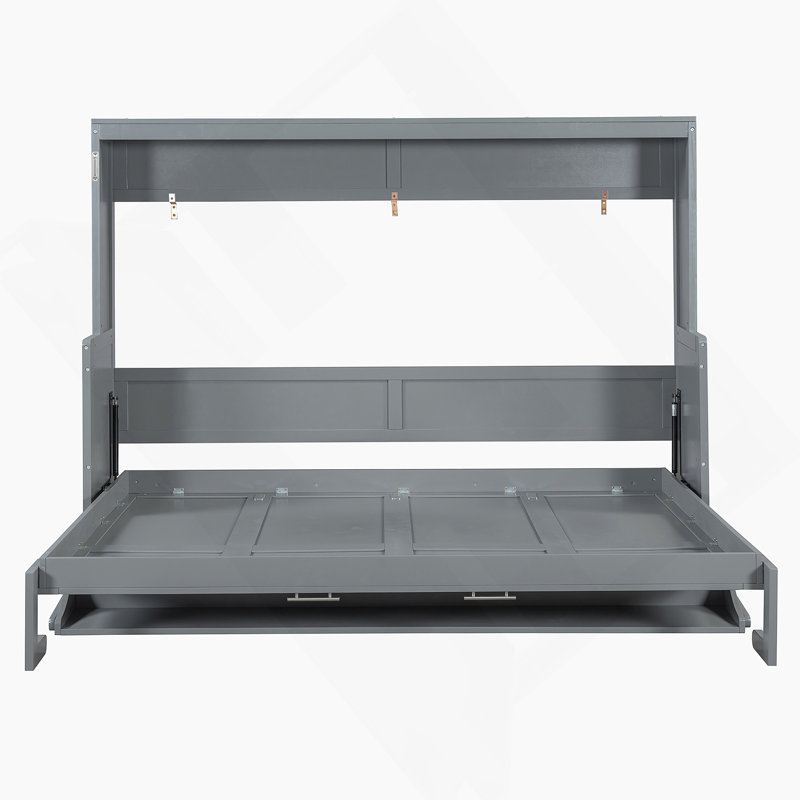 Lit escamotable innovant avec système de levage et de bureau hydraulique, une solution peu encombrante pour les petits espaces de vie et l'utilisation multifonctionnelle