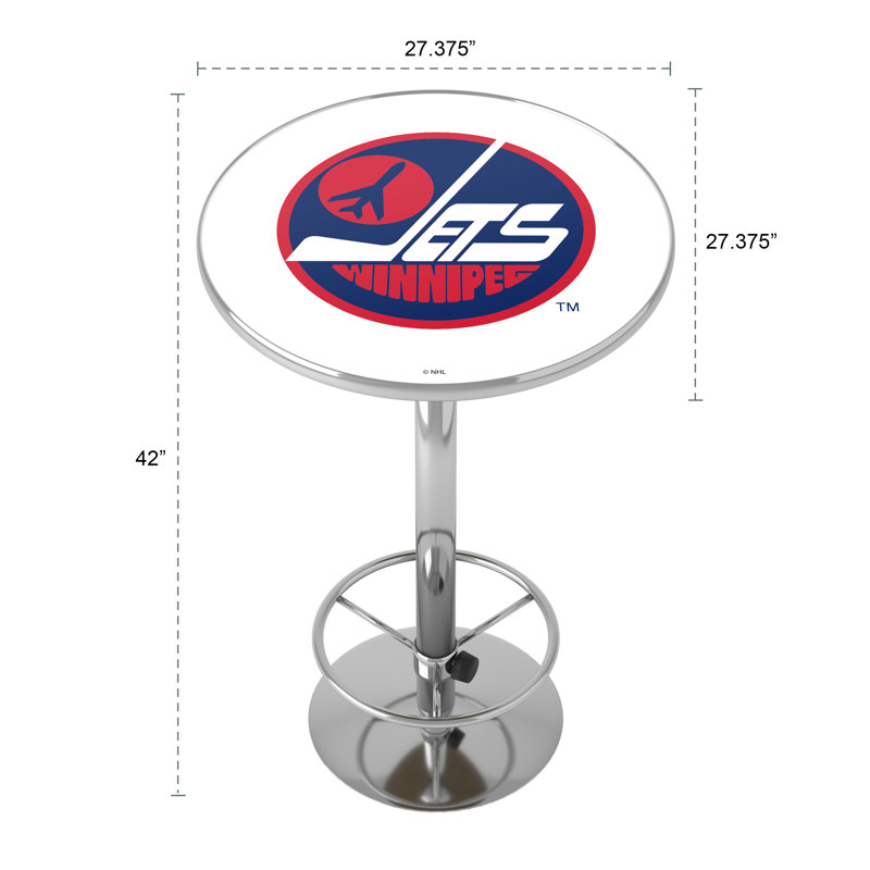 Table de bar avec repose-pieds Winnipeg Jets
