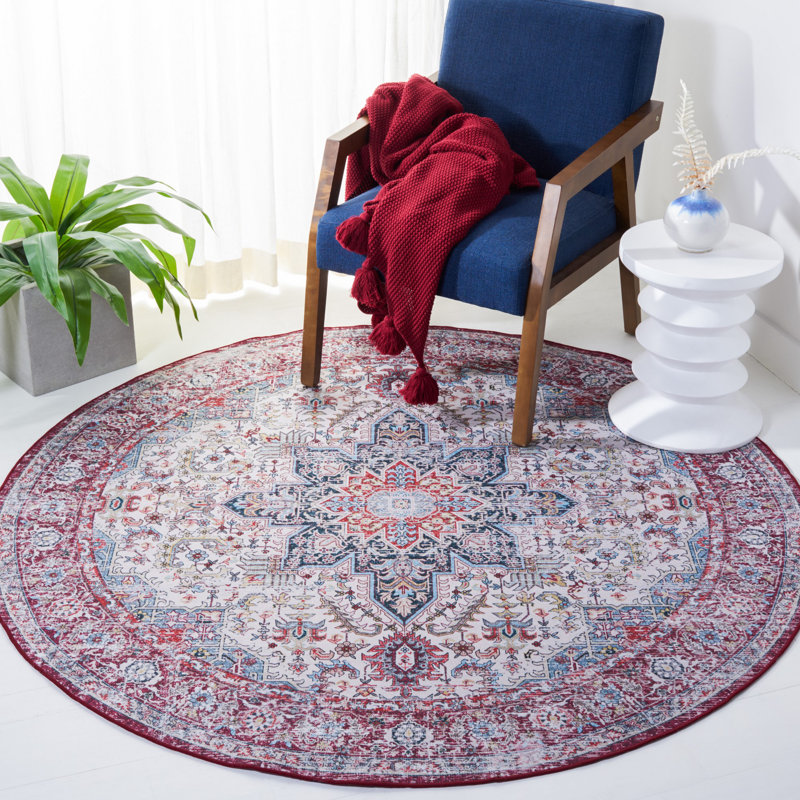 Tucson Performance Machine Washable Oriental Rug, Round 6'