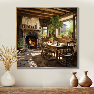 Angelisha Farmhouse Family Diner Pointillism - ferme, art mural