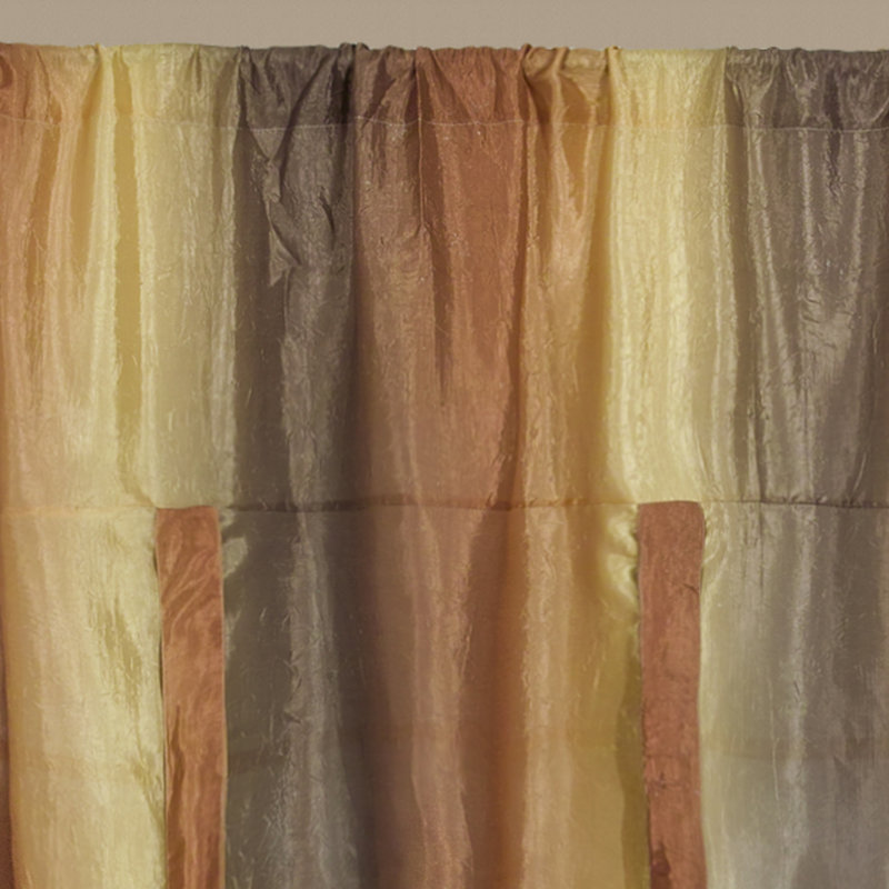 Velia Sheer Curtain Single Panel, Autumn