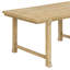 Ensemble de salle à manger de ferme 6 pièces avec cadre en bois massif 6 sièges, finition bois naturel délavé pour la salle à manger de cuisine