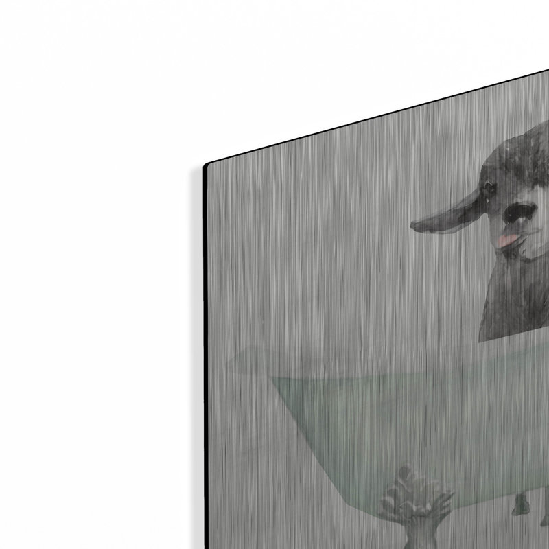 «Vintage Tub With Goat» par Stellar Design Studio, H 12 po x l 16 po