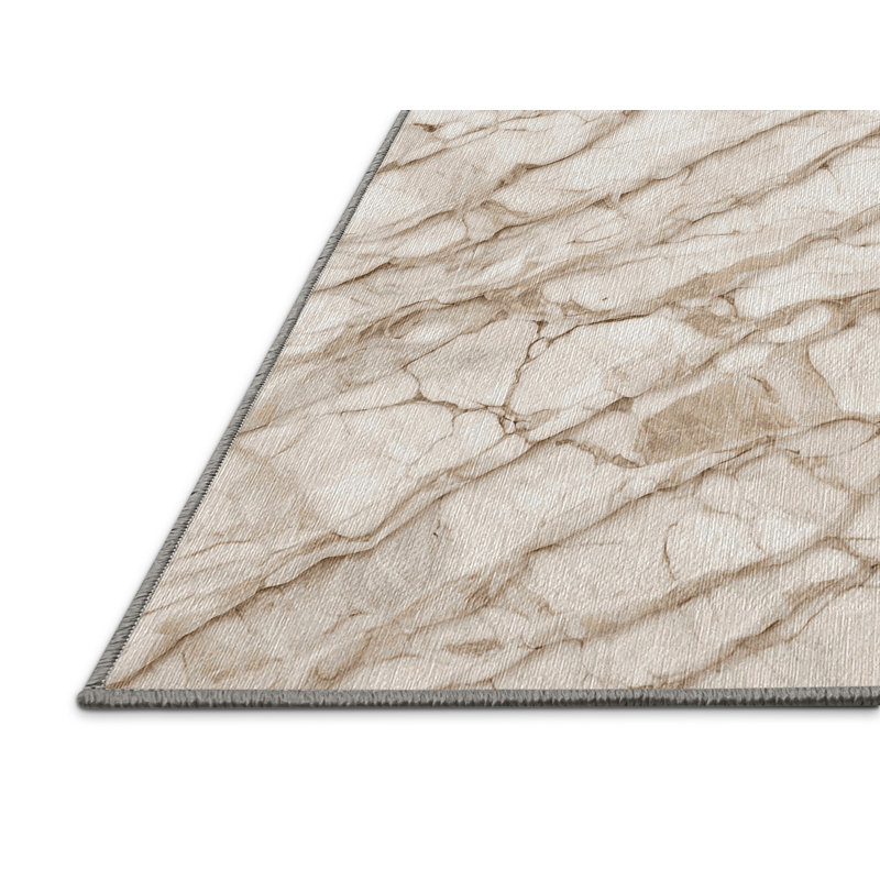 Machine Washable Gray Area Rug, Runner 2' x 4'