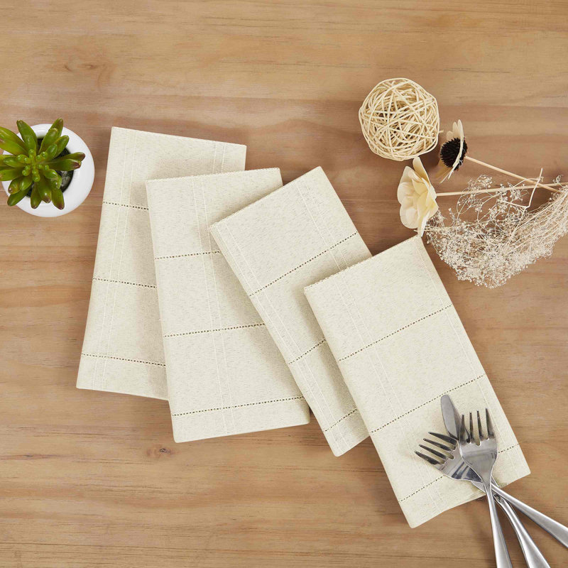 Izod Chadwick 4-Pack Napkin Set, Ivory