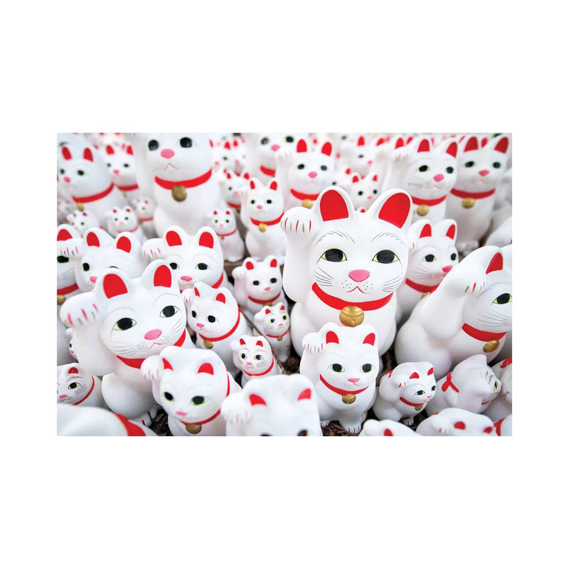 Maneki-Neko par Jan Becke - photographie sur toile tendue, H 8 po x l 12 po x P 0,75 po