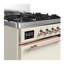 Majestic III Series 30 Inch Dual Fuel Range with 5 Sealed Burners in White (Liquid Propane, Burnished Trim)-178424762-178424765-178424767