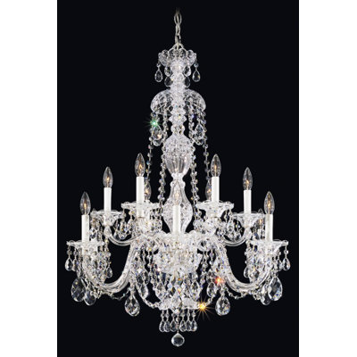 Sterling 12 - Light Glass Chandelier
