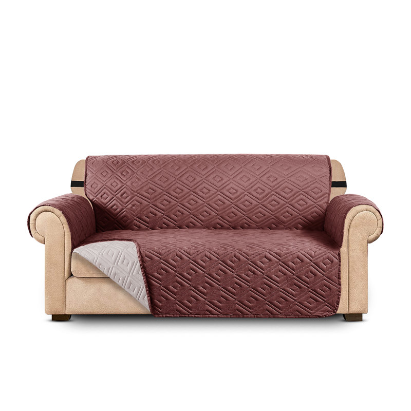 Aspire Homeware Love Seater Waterproof Reversible Sofa Protector (2 in 1), Brown/Beige