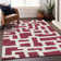Premium Machine Washable Prisco Garnet Rug