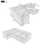 Canapé-lit modulaire en U 108,6 po avec deux ports USB-375016154