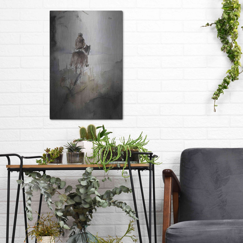 From Afar' by Oscar Alvarez Pardo, Metal Wall Art, 16" H x 12" W