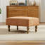 Pouf rectangulaire moderne de 53 cm (21 pouces), repose-pieds rembourré en chenille avec pieds en bois d'hévéa pour salon, chambre, entrée et bureau-1330955788