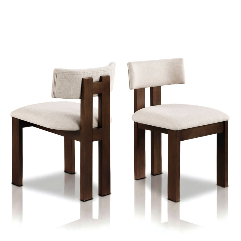 Chaise d'appoint rembourrée Adhafera, Brun