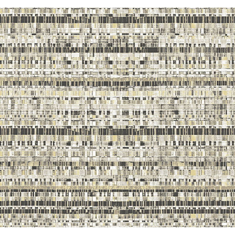 Pixel Rhythm Wallpaper Roll, Brown