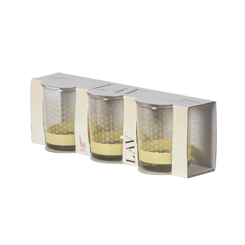 280ml Whiskey Glass, 6, Yellow