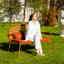 Banc de jardin en acier Tavis
