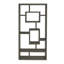 Bibliothèque géométrique à 10 tablettes gris vieilli-619097502