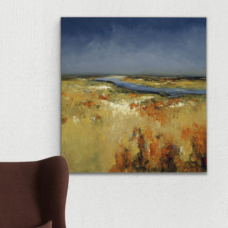 « sunlit fields », reproduction d’art sur toile tendue, H 32 po x l 32 po x P 1 po
