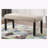 Fabric Dining Bench with Nailhead Trim-1047957647