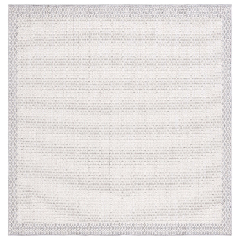Tapis ivoire / gris MSR1904 Serenity, Carré 6 pi 7 po