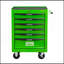 Armoire à outils roulante en métal avec 6 tiroirs, armoire à outils à 6 tiroirs de 20 po avec glissières à roulement à billes, organisateur de boîte à outils en acier - VERT-130370856