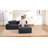 Corduroy Modern Compressed Block Sectional Couch-661118728