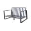 Canapé double + table basse rectangulaire, coussin en tissu blanc laiteux-2115245279-2115245278