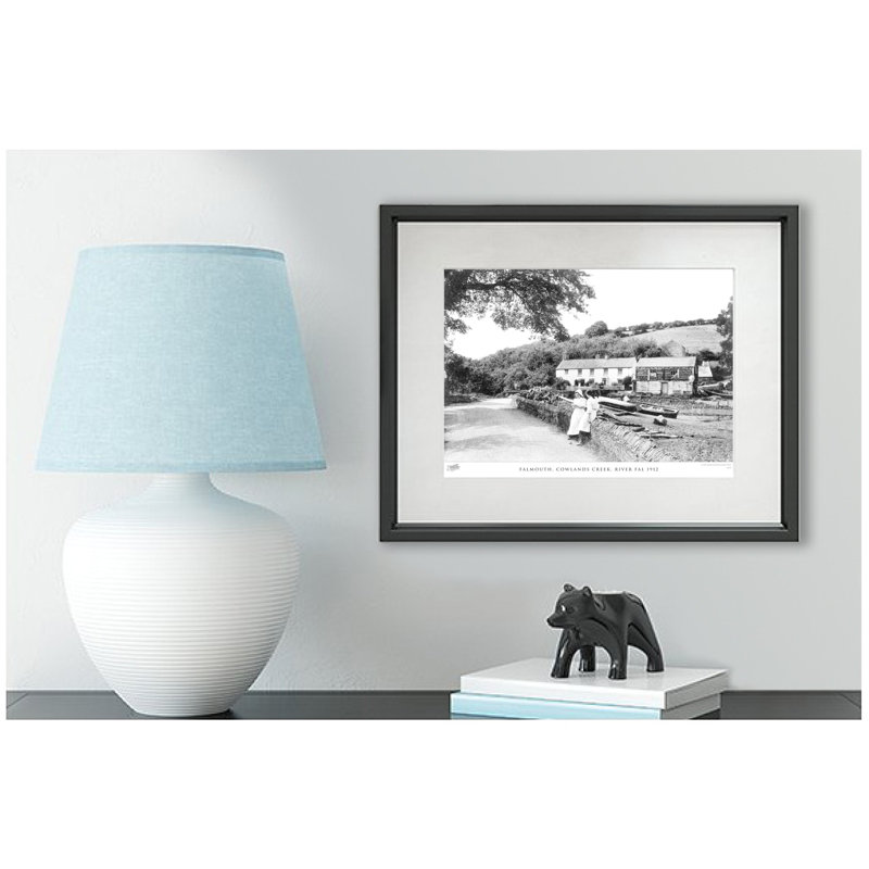 Falmouth, Cowlands Creek, River Fal 1912 - Single Picture Frame Print, 45cm H x 60cm W x 2.3cm D
