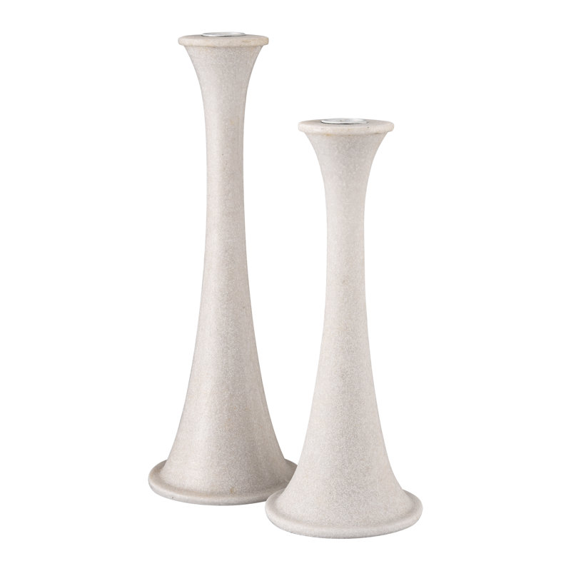 Bonnie Candleholder - Set of 2 Alabaster