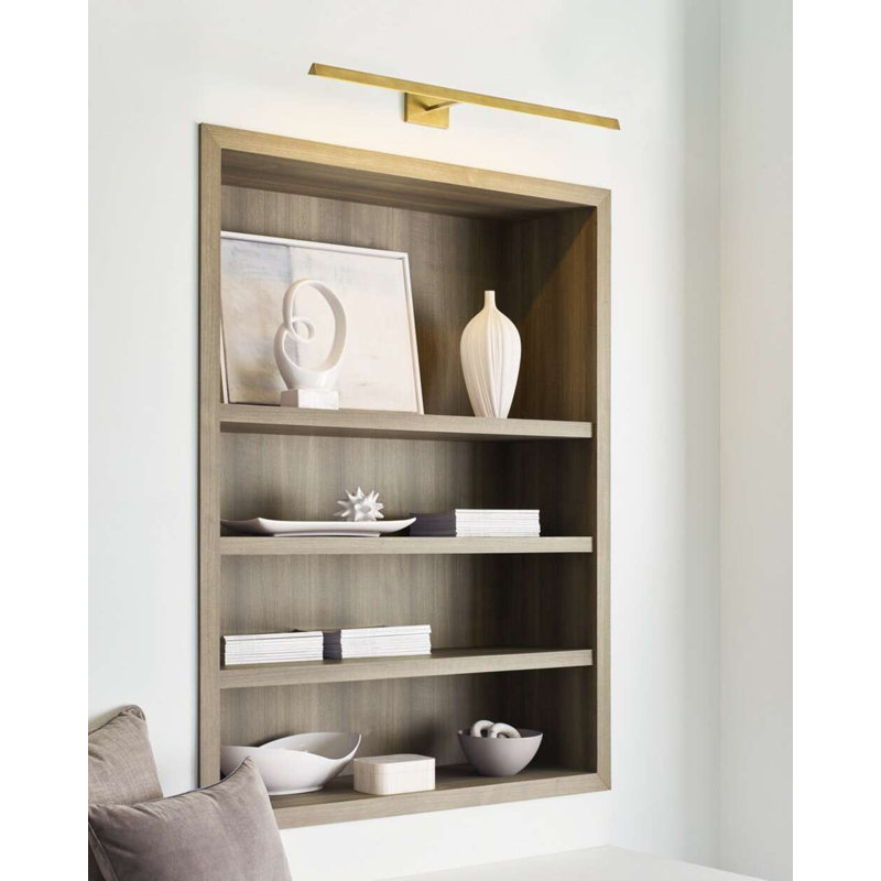 Dessau Dimmable LED Wall Mounted Picture Light, Polished Nickel