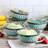 Meritage Otis 6 Piece 27 Ounce Stoneware Soup Bowl with Handle Set in Cobalt-94455245