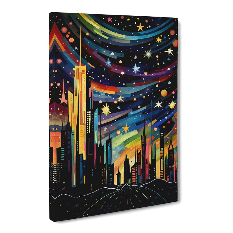 Shooting Star Orphism - Wrapped Canvas, 50cm H x 35cm W x 3cm D