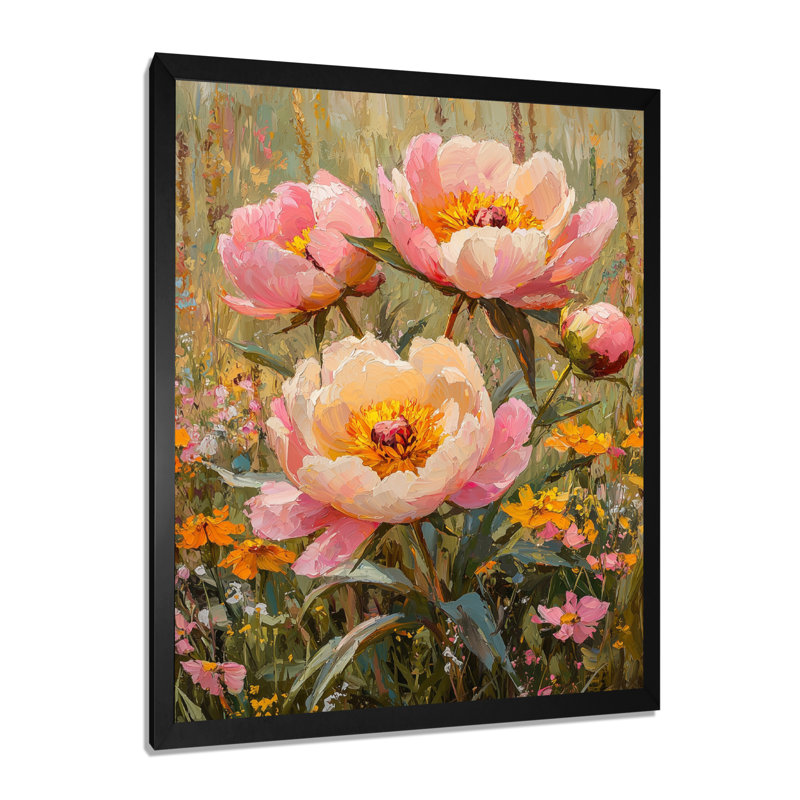 Harkness - impressions sur toile florales, Noir, H 20 po x l 12 po, Reproduction encadrée d'une seule photo