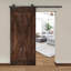 Porte de grange en bois lambrissé brut-89281937