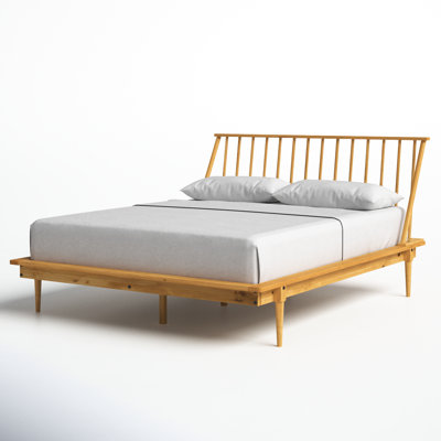 Henline Solid Wood Platform Spindle Bed