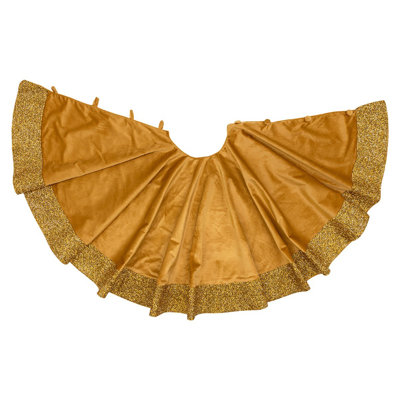 Luminous Rhinestone Velvet Tree Skirt