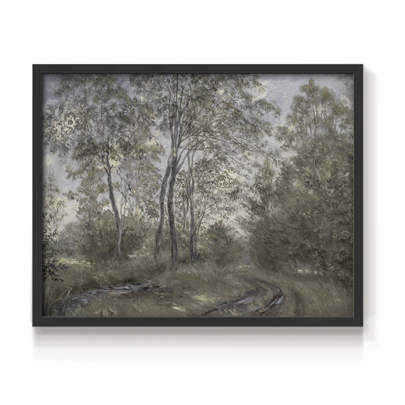 Paysages rétro-CCDCLXXV-impression encadrée - réversible, H 8 po x l 10 po, Noir