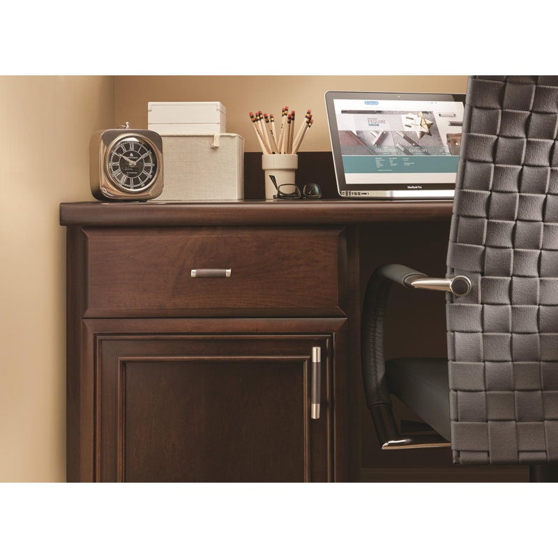 Modern Satin Nickel and Oil-Rubbed Bronze T-Handle Cabinet Knob