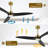 Antinisha 52'' 3-Blade Propeller LED Ceiling Fan with Light Kit and Remote Control-213224150