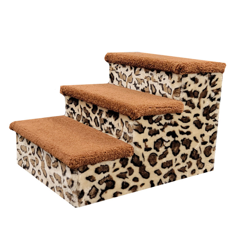 Marchepieds Prevue Pet en brun et guépard