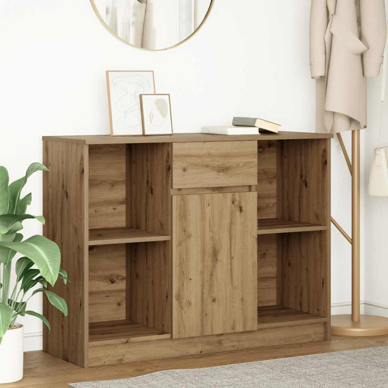 Sideboard With Drawer 101X35x76 Cm Engineered Wood, Artisan Oak