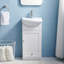 Ensemble de meuble-lavabo simple blanc 18 po