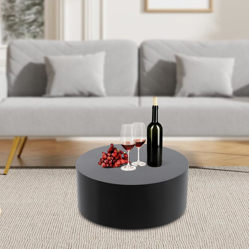 Présentoir rond à piédestal, Noir
