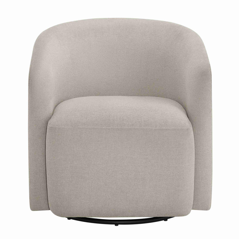 Fauteuil demi-tonneau pivotant 360, Beige