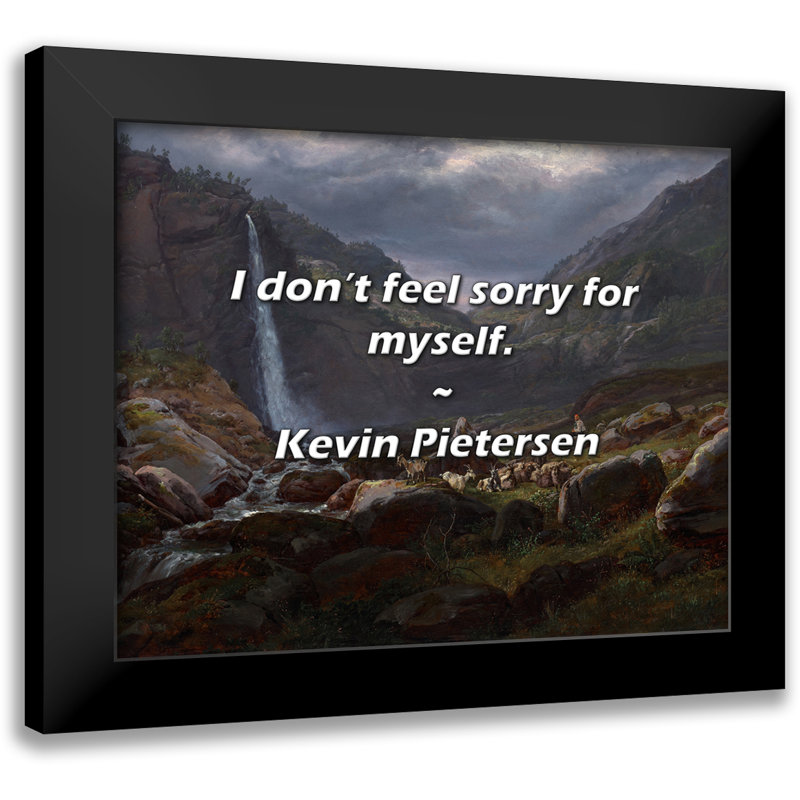 Citation de Kevin Pieteren: Je ne suis pas désolé pour moi.