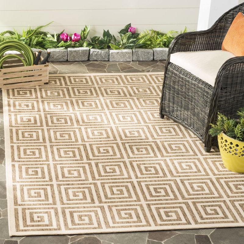 Tapis d'intérieur / extérieur Carovella, Rectangle 5 pi 3 po x 7 pi 6 po