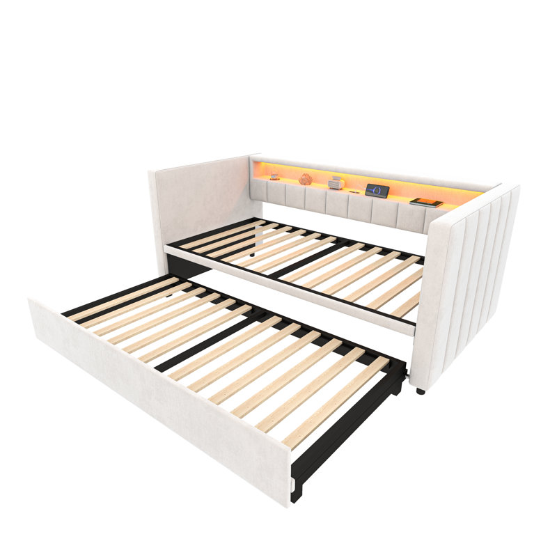 with Trundle, Beige