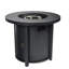 Table de foyer au propane 40000BTU pour le jardin, ronde 30 pouces, table ronde en acier inoxydable, 40000BTU, couvercle inclus
