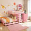 Lit double superposé double avec rangement 2 grands tiroirs 5 petits tiroirs et garde-robe-37688001